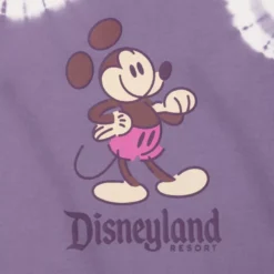 Purple Mickey Mouse Genuine Mousewear Tie-Dye T-Shirt For Women, Disneyland -Magical Ears Collectibles Shop 2325051570018M 2