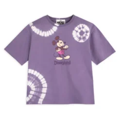Purple Mickey Mouse Genuine Mousewear Tie-Dye T-Shirt For Women, Disneyland