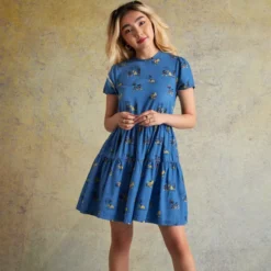 Mickey And Friends Chambray Dress For Adults -Magical Ears Collectibles Shop 2325052050026M 1