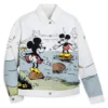 Mickey And Minnie Mouse White Denim Jacket For Adults -Magical Ears Collectibles Shop 2325052050030M