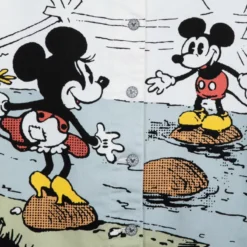 Mickey And Minnie Mouse White Denim Jacket For Adults -Magical Ears Collectibles Shop 2325052050030M 3