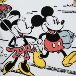 Mickey And Minnie Mouse White Denim Jacket For Adults -Magical Ears Collectibles Shop 2325052050030M 4