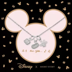Disney Necklace Mickey Shorts Shoe Glove, Silver -Magical Ears Collectibles Shop 348658001248 3