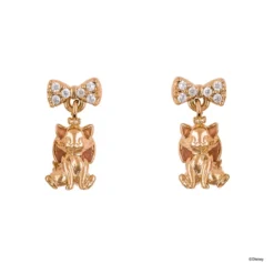 Disney Drop Earring Diamante Marie, Rose Gold -Magical Ears Collectibles Shop 348658015825 3