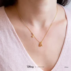Disney Necklace Castle, Gold -Magical Ears Collectibles Shop 348658024735 2