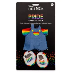 NuiMOs Small Plush Rainbow T-Shirt With Overalls And Trainers -Magical Ears Collectibles Shop 412342577230 2
