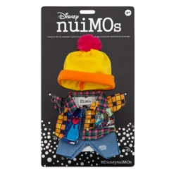 NuiMOs Small Plush Tartan Shirt, Denim Jeans And Pom Pom Hat -Magical Ears Collectibles Shop 412342849092 2