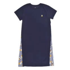 Donald Duck Birthday 2023 Short Sleeve Blue Dress For Women