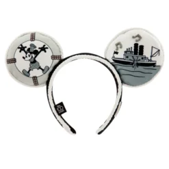 Mickey Mouse Steamboat Willie Ear Headband For Adults - Disney100 -Magical Ears Collectibles Shop 428403779437 2