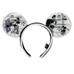 Mickey Mouse Steamboat Willie Ear Headband For Adults - Disney100