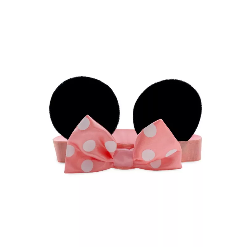 Minnie Mouse Pink Ear Headband With Bow For Baby 3 Minnie Mouse Pink Ear Headband With Bow For Baby