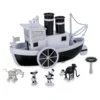 Mickey And Minnie Mouse Steamboat Willie Musical Boat - Disney100 -Magical Ears Collectibles Shop 461023943369