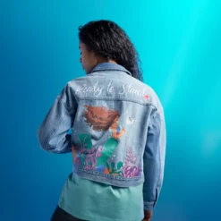Disney Store The Little Mermaid Denim Jacket For Women, Live Action Film -Magical Ears Collectibles Shop 5103052750150M 2