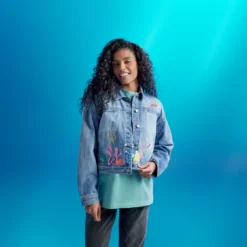 Disney Store The Little Mermaid Denim Jacket For Women, Live Action Film -Magical Ears Collectibles Shop 5103052750150M 3