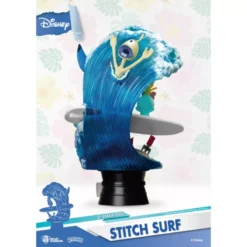 Stitch Surf Summer Series Figurine, Beast Kingdom -Magical Ears Collectibles Shop 710495550671 3