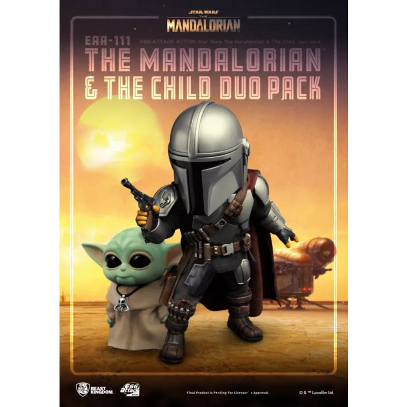 The Mandalorian & The Child Duo Pack Figurine, Beast Kingdom 5 The Mandalorian & The Child Duo Pack Figurine, Beast Kingdom - Image 3